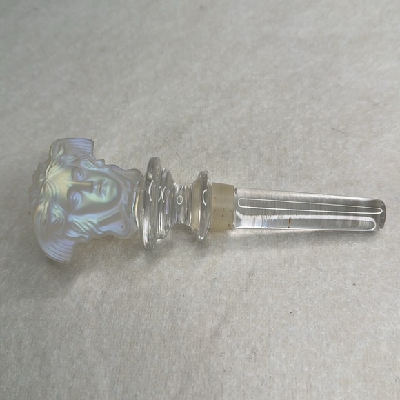 VERSACE OPALESCENT RARE MEDUSA HEAD CRYSTAL BOTTLE STOPPER ROSENTHAL WITH BOX - Picture 6 of 8